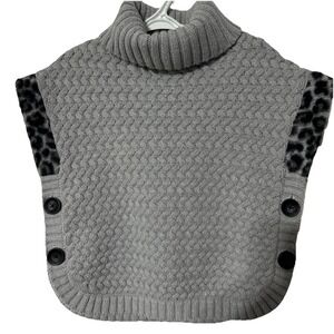 Aspen‎ Kids Knit Poncho Size 5/6 Youth Girls Grey